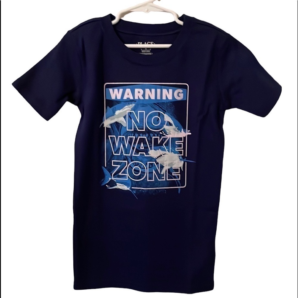 Childrens Place Graphic Navy Short Sleeve‎ T-Shirt Boys Size 12